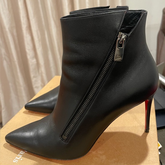 Christian Louboutin Birgikate 85 Calf Leather Ankle Boots - Size 40 - Picture 4 of 9